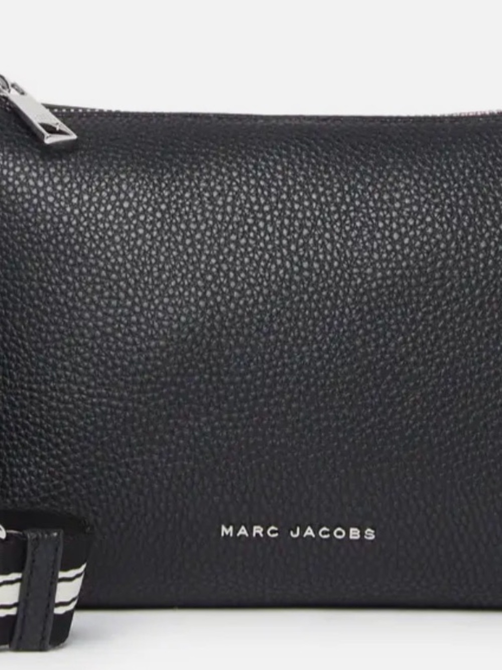 Marc Jacobs Black Pebbled Leather
